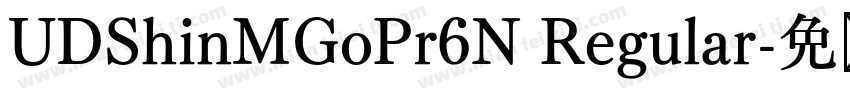 UDShinMGoPr6N Regular字体转换
